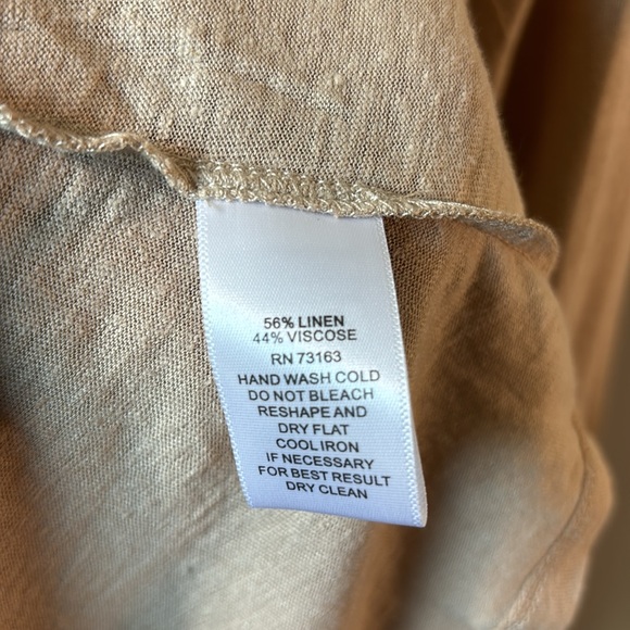 NWT Cupid draped open cardigan in size medium Haygrass linen blend - Picture 5 of 7